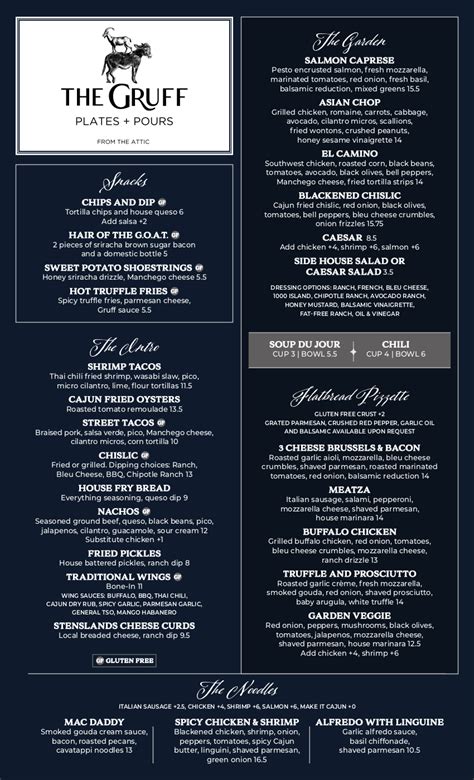 grugf|gruff menu.